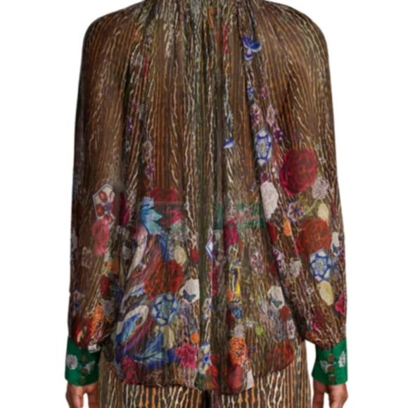 Camilla 'MYTHICAL CREATURES' Chiffon Silk Blouse - Picture 8 of 10